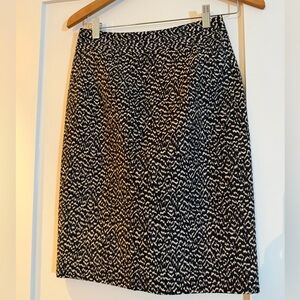 Harold's Monochrome Patterned Pencil Skirt